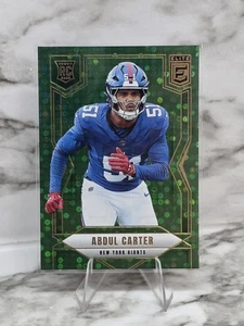 2025 Donruss Elite RC Abdul Carter Green Disco New York Giants - Picture 1 of 2