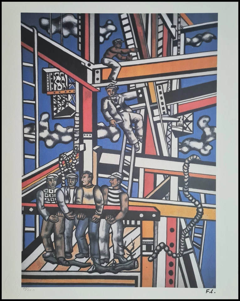 FERNAND LÉGER *The Worker * 50 x 40 cm * signed lithograph * limited # 40/200 - Bild 1 von 4