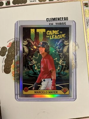 Marcelo Mayer 2022 Bowman Chrome IT CAME FROM THE LEAGUE #ICFL-3 Red Sox - Image 1 of 2