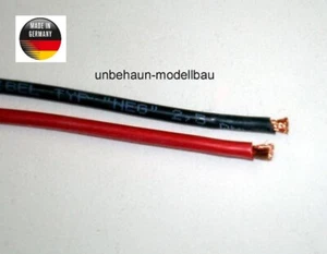 2m Silikonkabel 1,0mm² 1m Rot + 1m Schwarz Kupferlitze Hochflexibel (1m - 1,20€) - Bild 1 von 1