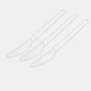 No7 CPLA Biodegradable Compostable Disposable White Knives 6.5" - Made from Corn - Picture 1 of 5
