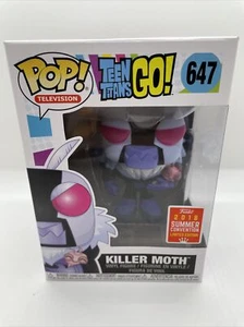 Funko POP TV: Teen Titans Go! - Killer Moth #647 Vinyl Figure SDCC Exclusive NEW - Picture 1 of 6
