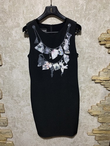 Abito con stampa nero Moschino boutique taglia US6 UK8