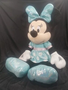 DISNEY MINNIE MOUSE 36" JUMBO LARGE STUFFED ANIMAL PLUSH TOY, BABY BLUE DRESS - Picture 1 of 18