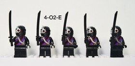 Lego Ninjago Nindroid  Minifigure Lot of 5 70720 70728 njo093 w/ Weapons