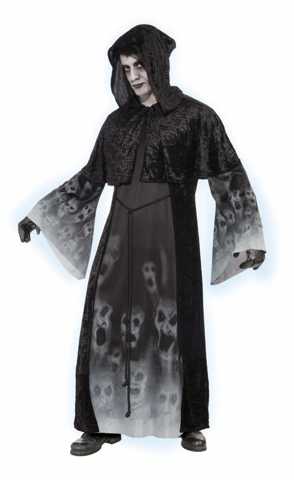 BATA DE ALMAS OLVIDADAS ESPÍRITUS FANTASMALES DISFRAZ GÓTICO ADULTO HOMBRE TALLA ESTÁNDAR Foto 1 de 1
