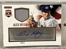 Alex Bregman 2014 Panini Collegiate USA National Team Jersey Autograph 23/99