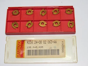 10 pcs SANDVIK R216.24-08 02 063-AA Grade 235 Carbide Inserts - Picture 1 of 1