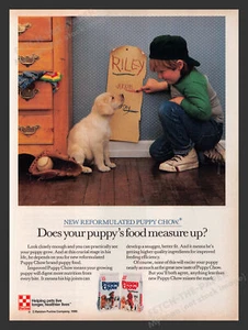 Publicidad impresa Purina Dog Chow Riley's Growth Chart 1986 - Imagen 1 de 1