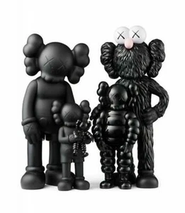Medicom Toy KAWS FAMILY Figura Negra Kaws First Tokyo BE@RBRICK - Imagen 1 de 3