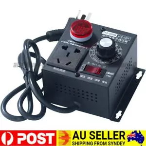AC 220V 4000W Variable Voltage Controller Speed Temperature Adjuatable Dimmer AU - Picture 1 of 7