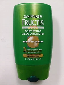 New Garnier Fructis Triple Nutrition Fortifying Cream Conditioner 3.4 Fl. Oz. - Picture 1 of 1