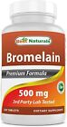 Best Naturals Bromelain Proteolytic Digestive Enzymes Supplements 500 mg 120 ...