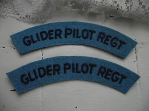 GLIDER PILOT REGIMENT WW 2 REPRODUCTION SHOULDER TITLES SOLD IN PAIRS - Picture 1 of 1