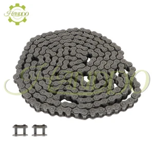 10 Feet Carbon Steel #40 Roller Chain With 2 Connecting Links - Picture 1 of 12