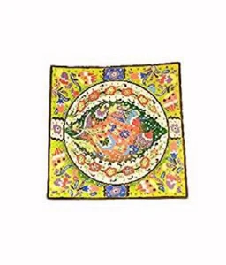 Handmade Turkish Traditional Ceramic Square Plate 9” - Picture 1 of 2
