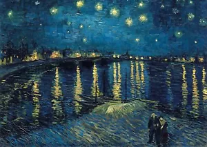 Ravensburger - Puzzle Van Gogh Notte Stellata, 1000 Pezzi, Puzzle Arte per Adult - Foto 1 di 5