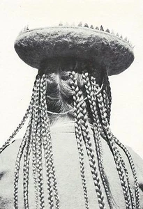 CARTOLINA BIGLIETTO FOTO WINFRIED WENNING PERU CAPPELLO ACCONCIATURA CENT ANDINO - Picture 1 of 1