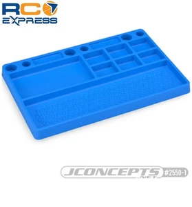 JConcepts Parts Tray Rubber Material Blue JCO2550-1 - Picture 1 of 1