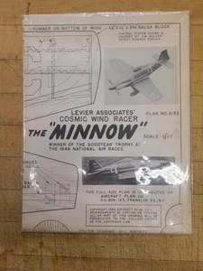 Blueprint of Aviation Aircraft Minnow ~ Plan G-33 ~ 1949 - Picture 1 of 2