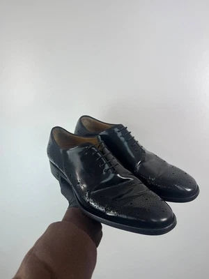 Zapatos de Vestir Christian Louboutin Oxford Cuero Negro Suela Roja Para Hombre Talla L EU 43 Foto 1 de 4