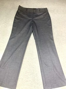 Ann Taylor Loft Womens Size 12 Marisa Trouser Blue Wide Leg Pockets Zip Fly - Picture 1 of 13