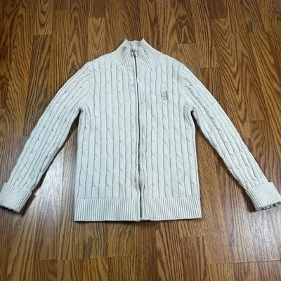 Tommy Hilfiger Cuello Simulado Cremallera Completa Cable Tejido Medio Tostado y Dorado Foto 1 de 4