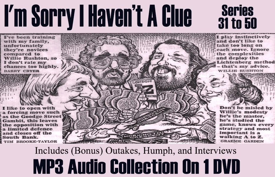 I'm Sorry I Haven't A Clue Series 31 to 50 + Bonus. Classic Radio MP3 DVD - Image 1 of 1