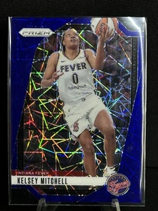 2024 Panini Prizm WNBA #64 Kelsey Mitchell Blue Velocity Prizms - Picture 1 of 2