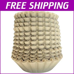 500 Biodegradable Coffee Filters for Large Machines - Non-Bleached, Eco-Friendly - Picture 1 of 9