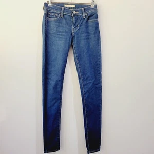LEVI'S Womens Jeans MID-RISE Supper Skinny Jeans- Length 25 Ladies Pants - Picture 1 of 3