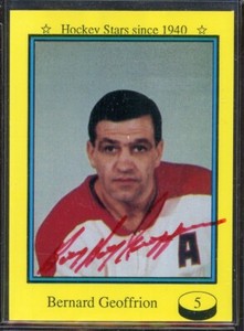 1992 Sport-Flash Autographs #5 BoomBoom Geoffrion