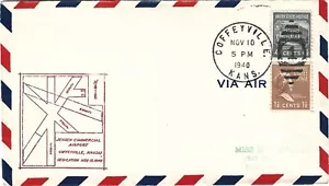 Widmung "Jenson Airport" Coffeyville Kansas mit Programm, 10. November 1940 - Bild 1 von 3