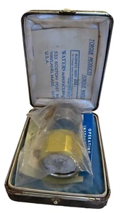 Vtg Waters Torque Watch Gauge Storage Case 651C-3 1960-70’s Original Paperwork - Picture 1 of 9