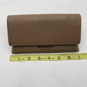 Burberry Camel Brown Soft Leather Eyeglass/Sunglass Magnetic Close Case - Picture 1 of 9