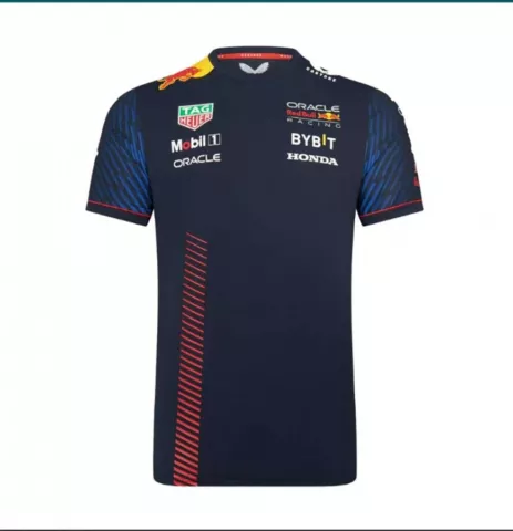 Red Bull Racing F1 Navy Team Tee Shirt 2023 Cover