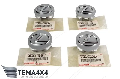 Genuine OEM WHEEL HUB CENTER CAP SET for LEXUS RX350 RX450h ES350 ES300h IS250 - Image 1 of 3
