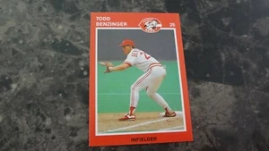 1989 KAHN'S TODD BENZINGER  BASEBALL CARD - Picture 1 of 2
