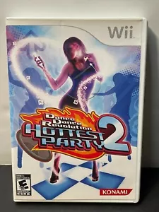 DDR 2 Wii gioco Dance Dance Revolution Hottest Party 2 Nintendo Konami - Foto 1 di 5