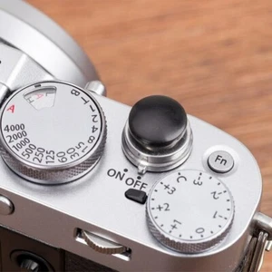 Artisan Wood Soft Shutter Button + Hot Shoe Cover Leica Fujifilm Canon Nikon+ - Picture 1 of 14