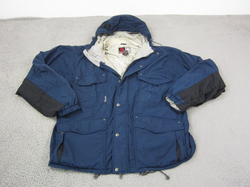 Chaqueta Burton De Colección Para Hombre Extra Grande XL Azul Ronin Snowboard Con Capucha Botón Cremallera Foto 1 de 4