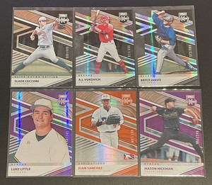 2020 Panini Elite Extra Edition 6 Card Lot with all Cards Numbered and Inserts