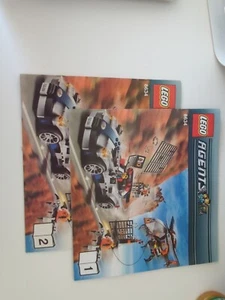 Lego Agents 8634 Manuals 1 &2 - Used but Good condition - Picture 1 of 1