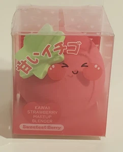 BATIDORA DE MAQUILLAJE COSMÉTICO KAWAII FRESA ESPONJA BAYAS MÁS DULCES LÁTEX GRATIS - Imagen 1 de 4