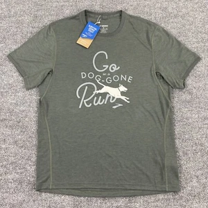 Camisa de manga corta Brooks para hombre con gráfico de distancia talla pequeña - Imagen 1 de 11