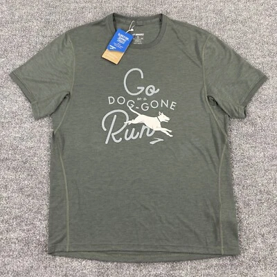 Brooks Mens Distance Graphic Short Sleeve Shirt Size Small - Изображение 1 из 4