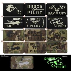 IR Reflectante Militar Drones Aviones Gancho Lazo Parche Sujetador Táctico Insignia - Imagen 1 de 16