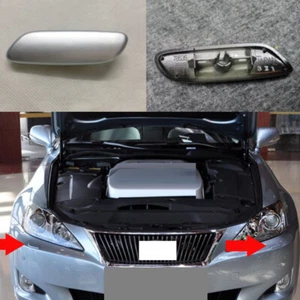 2X Front Left+Right Headlight Light Nozzle Cover Silvery For Lexus IS300 2006-08 - Bild 1 von 3