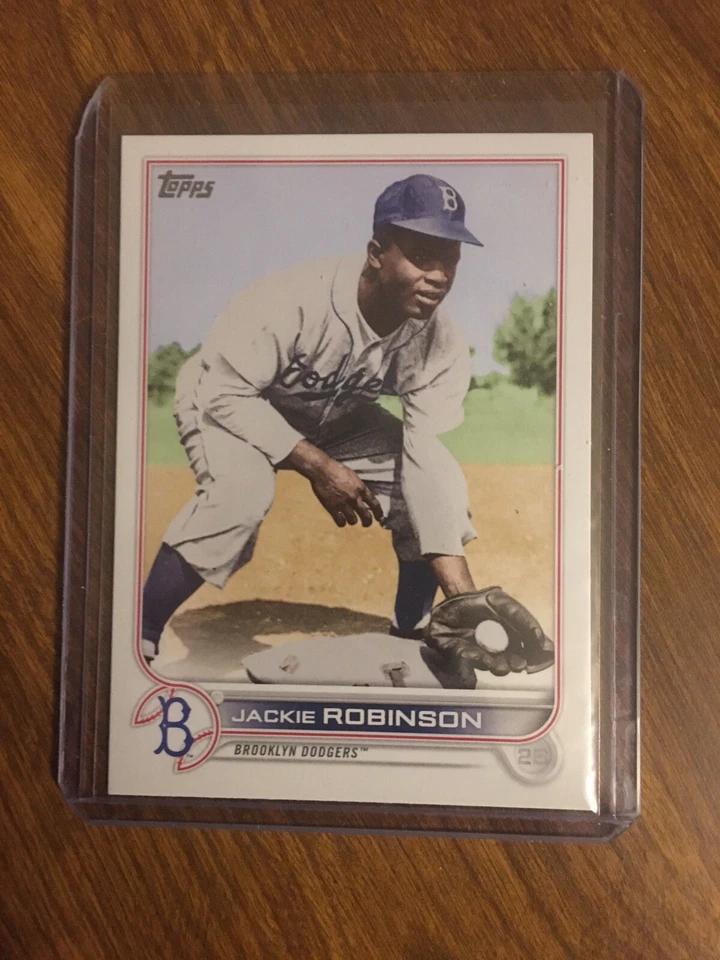 2022 topps baseball series 1, Jackie Robinson SP. card 42. - Image 1 of 2