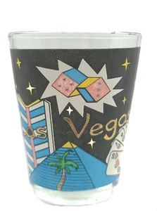 Shot Glass Las Vegas Sin City Blackjack Nevada - Picture 1 of 3
